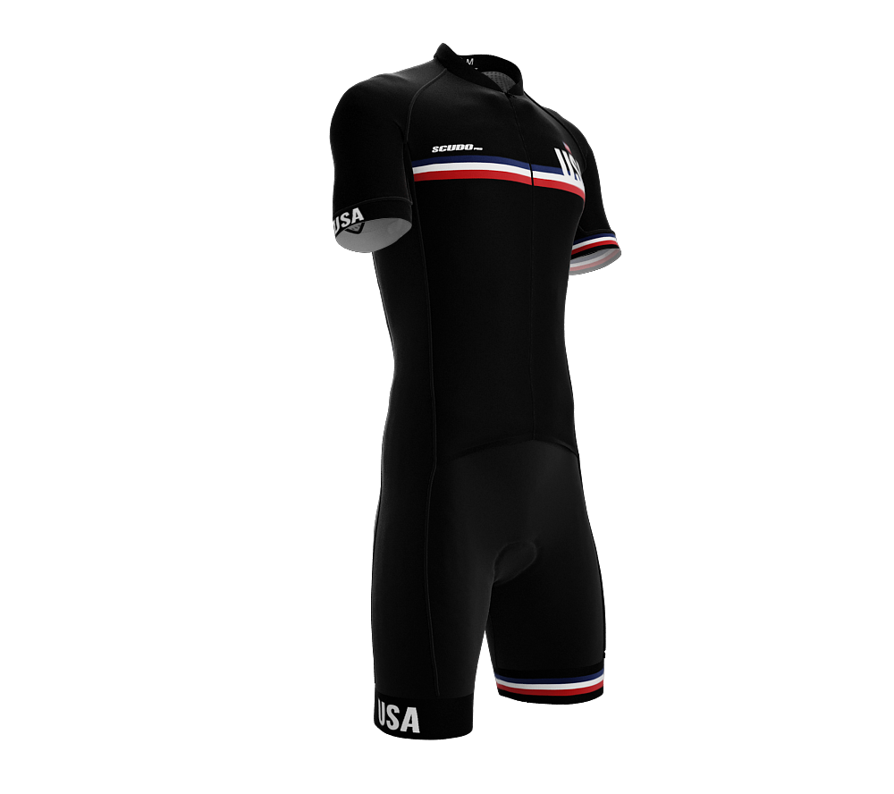 United States Black Code Cycling Speedsuit for Men