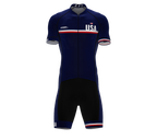 United States Blue Code Cycling Speedsuit for Men