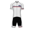 United States White Code Cycling Speedsuit for Men
