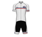 United States White Code Cycling Speedsuit for Men