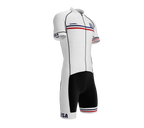 United States White Code Cycling Speedsuit for Men