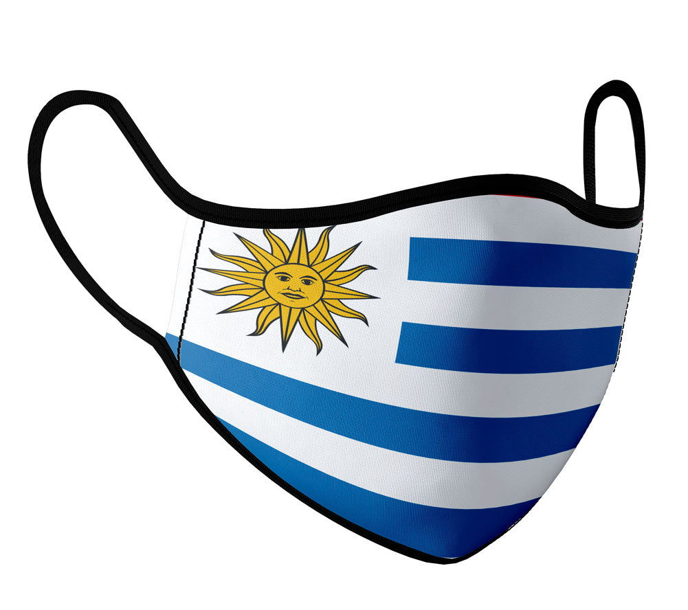 Uruguay  - Face Mask with fluid and moisture resistant fabric. Reusable and Washable
