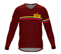 MTB BMX Cycling Jersey Long Sleeve Code Venezuela Vine for Men and Women
