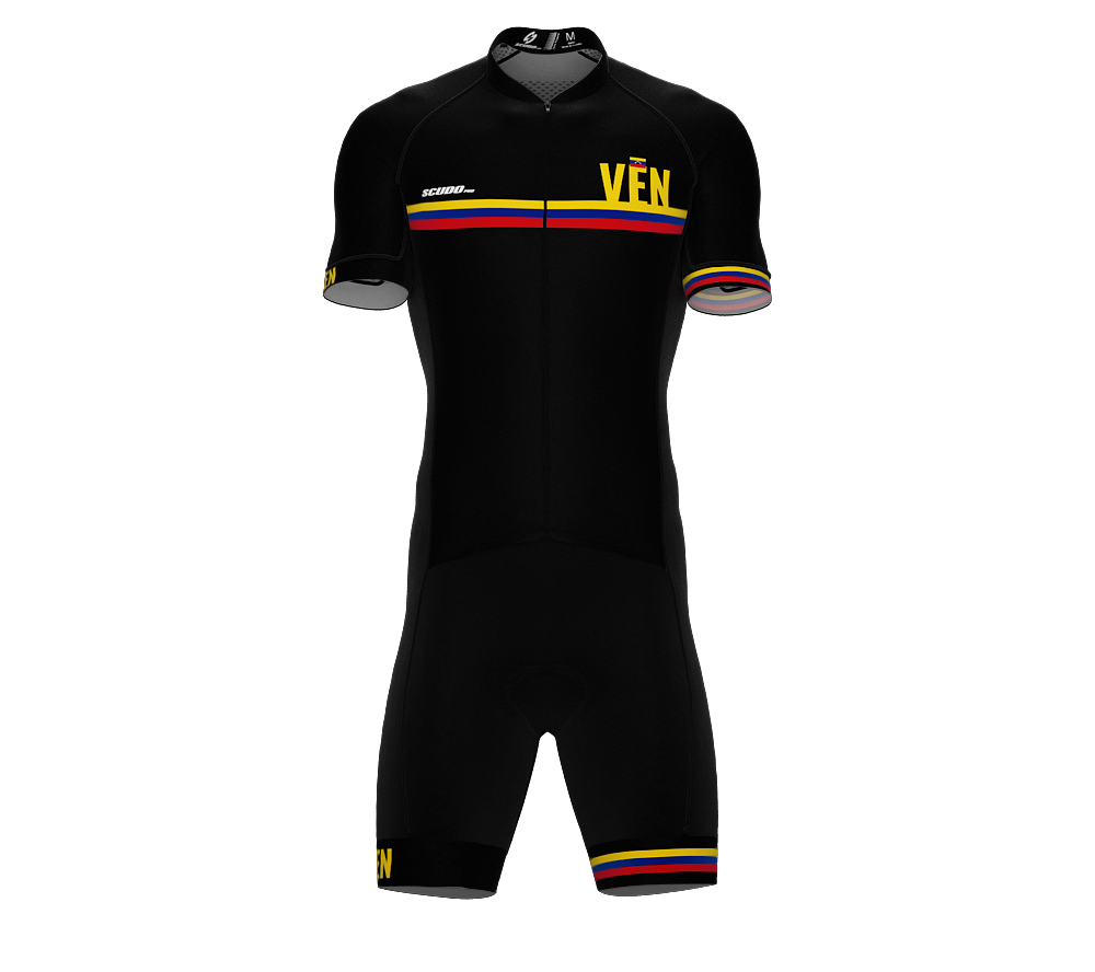 Venezuela Black Code Cycling Speedsuit for Men