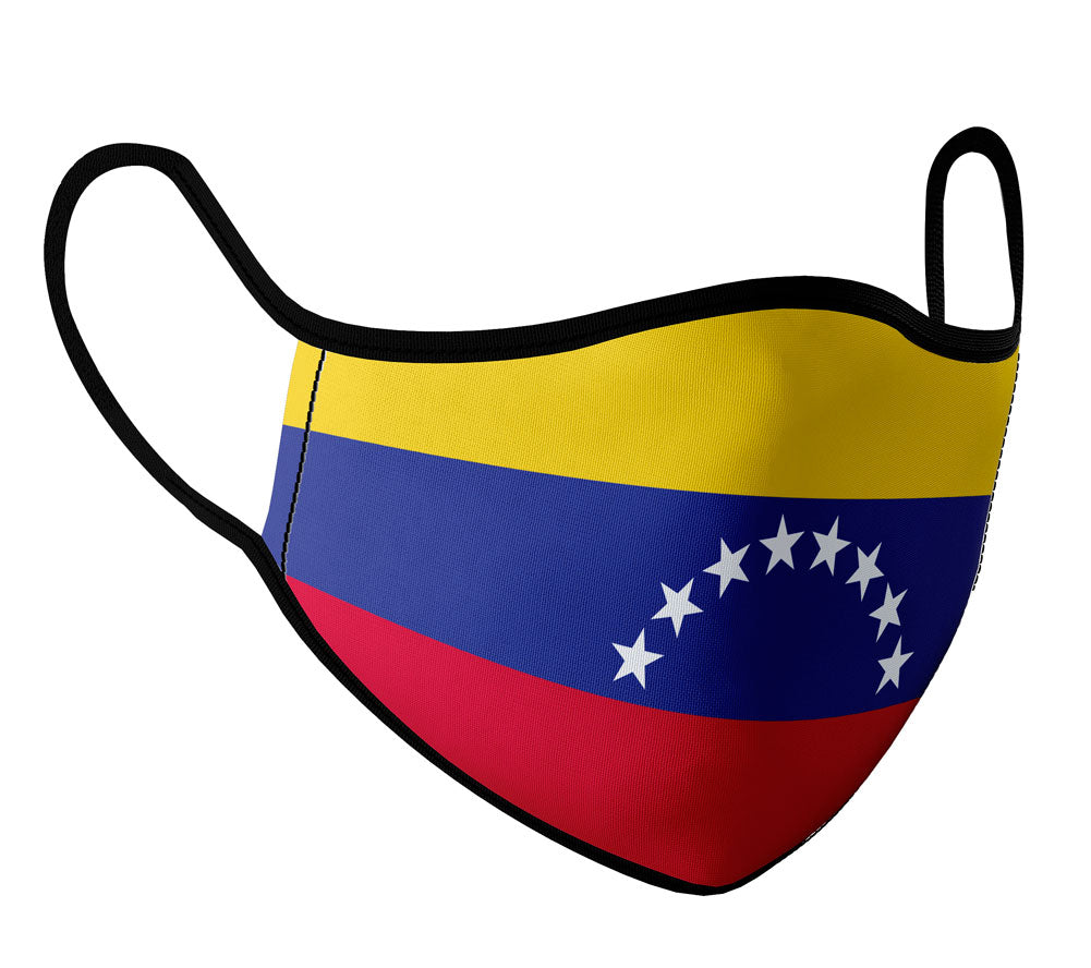 Venezuela  - Face Mask with fluid and moisture resistant fabric. Reusable and Washable