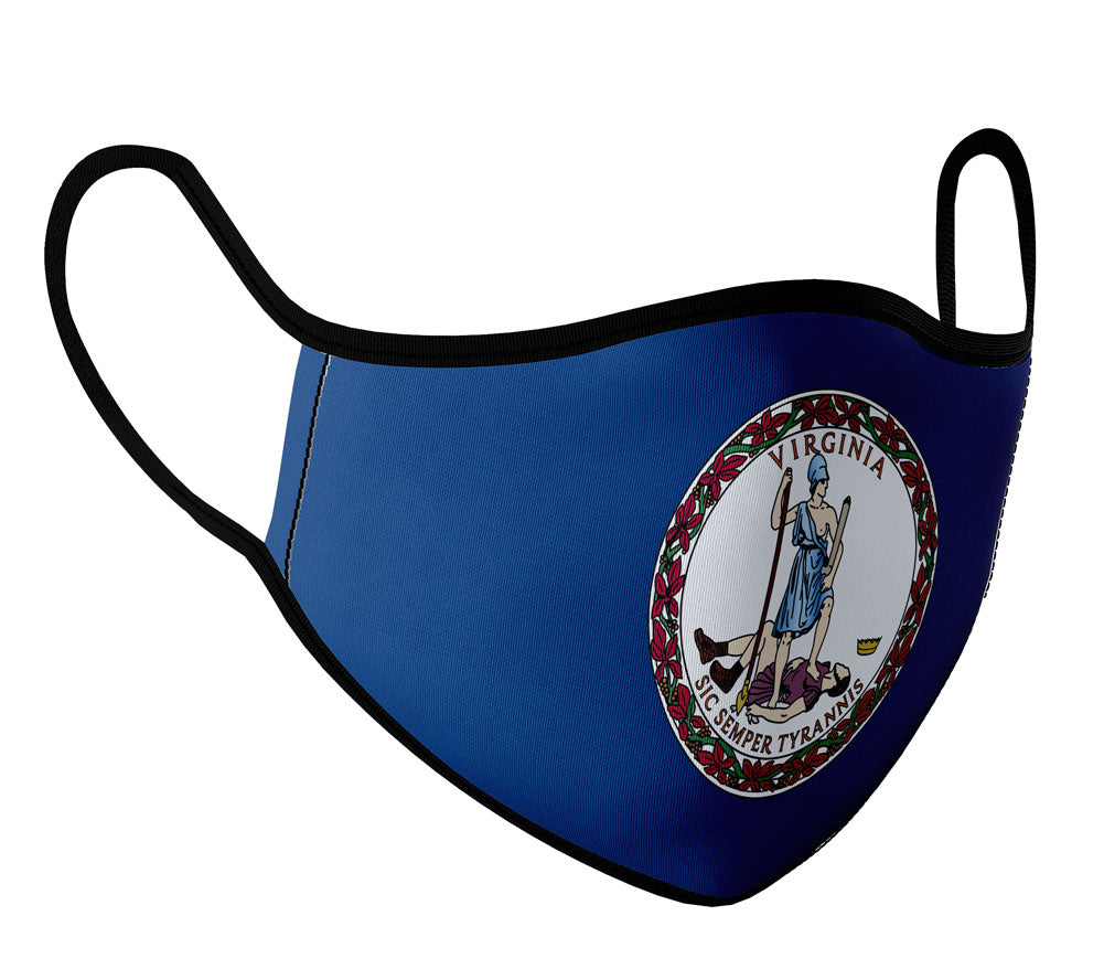 Virginia - Face Mask with fluid and moisture resistant fabric. Reusable and Washable