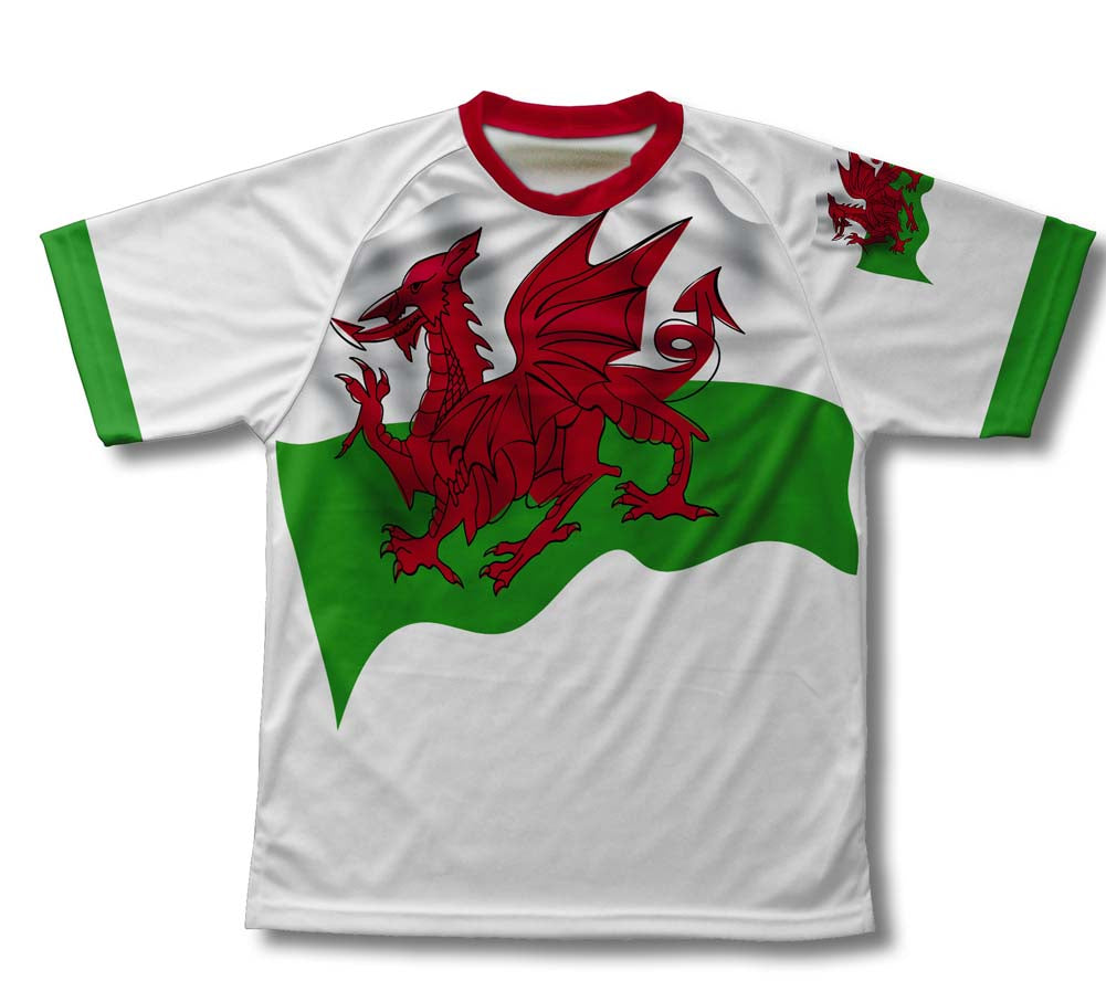 Wales Flag Technical T-Shirt for Men and Women