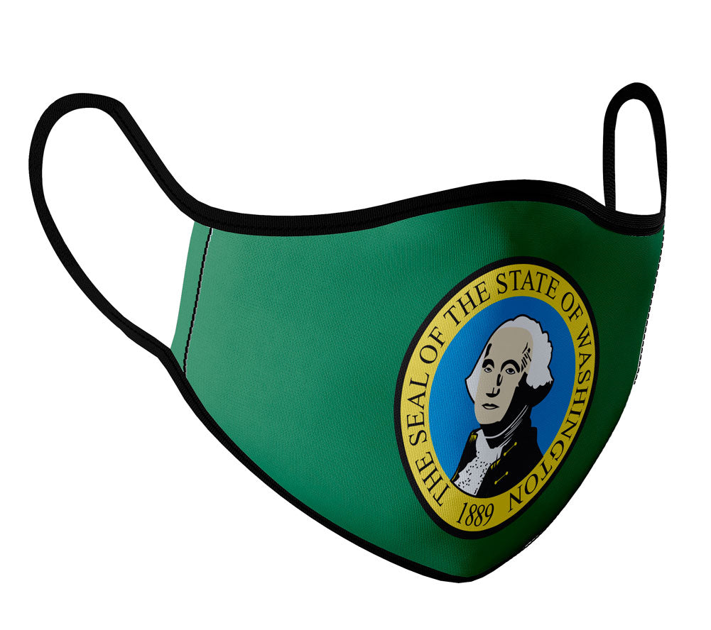 Washington - Face Mask with fluid and moisture resistant fabric. Reusable and Washable