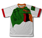 Zambia Flag Technical T-Shirt for Men and Women