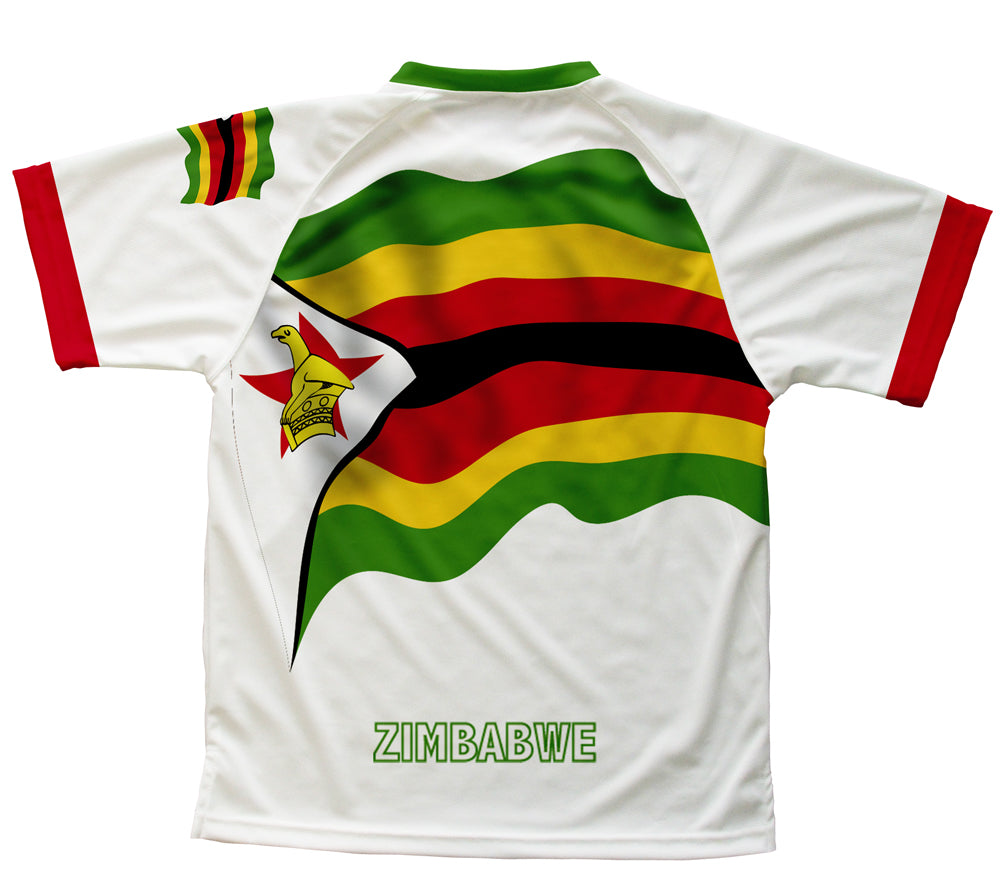 Zimbabwe Flag Technical T-Shirt for Men and Women