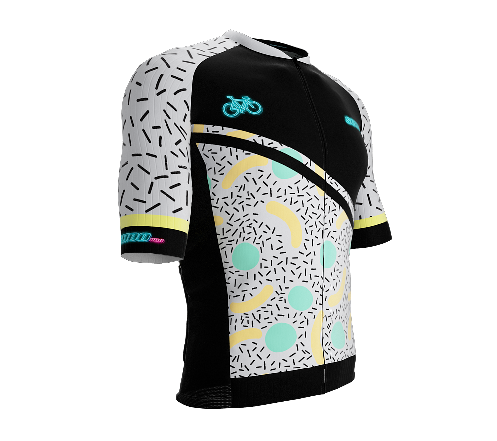 ScudoPro Pro-Elite Short Sleeve Cycling Jersey Retro Abstract |  Men and Women