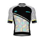 ScudoPro Elite Fit Short Sleeve Cycling Jersey Retro Abstract |  Men and Women