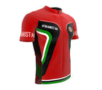 Afghanistan  Full Zipper Bike Short Sleeve Cycling Jersey