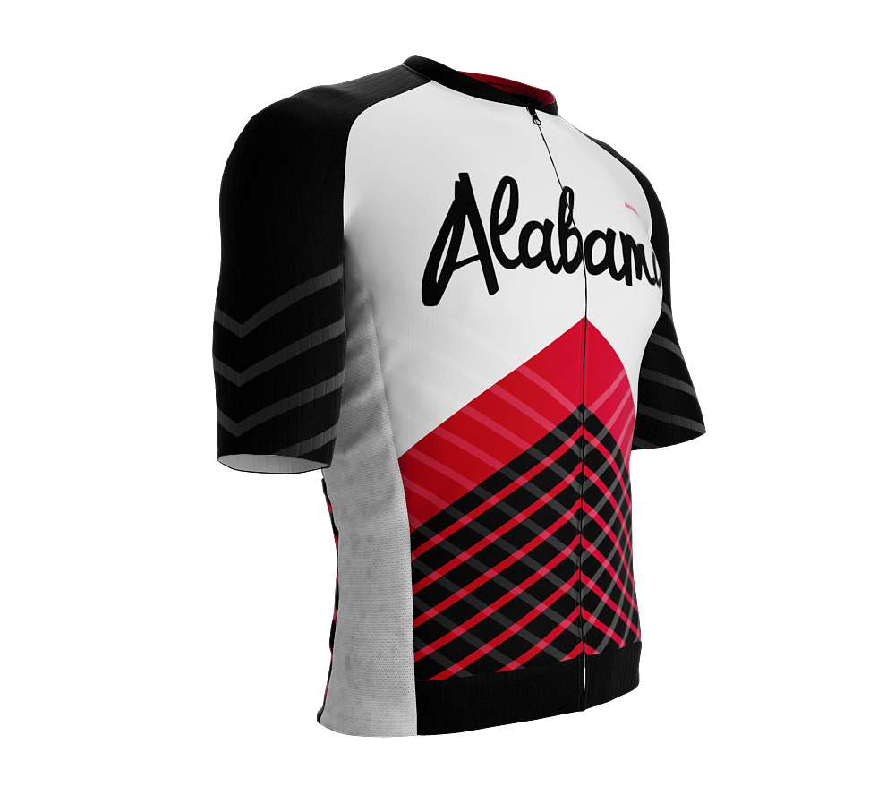 ScudoPro Pro-Elite Short Sleeve Cycling Jersey Alabama USA State Icon landmark symbol identity  | Men and Women
