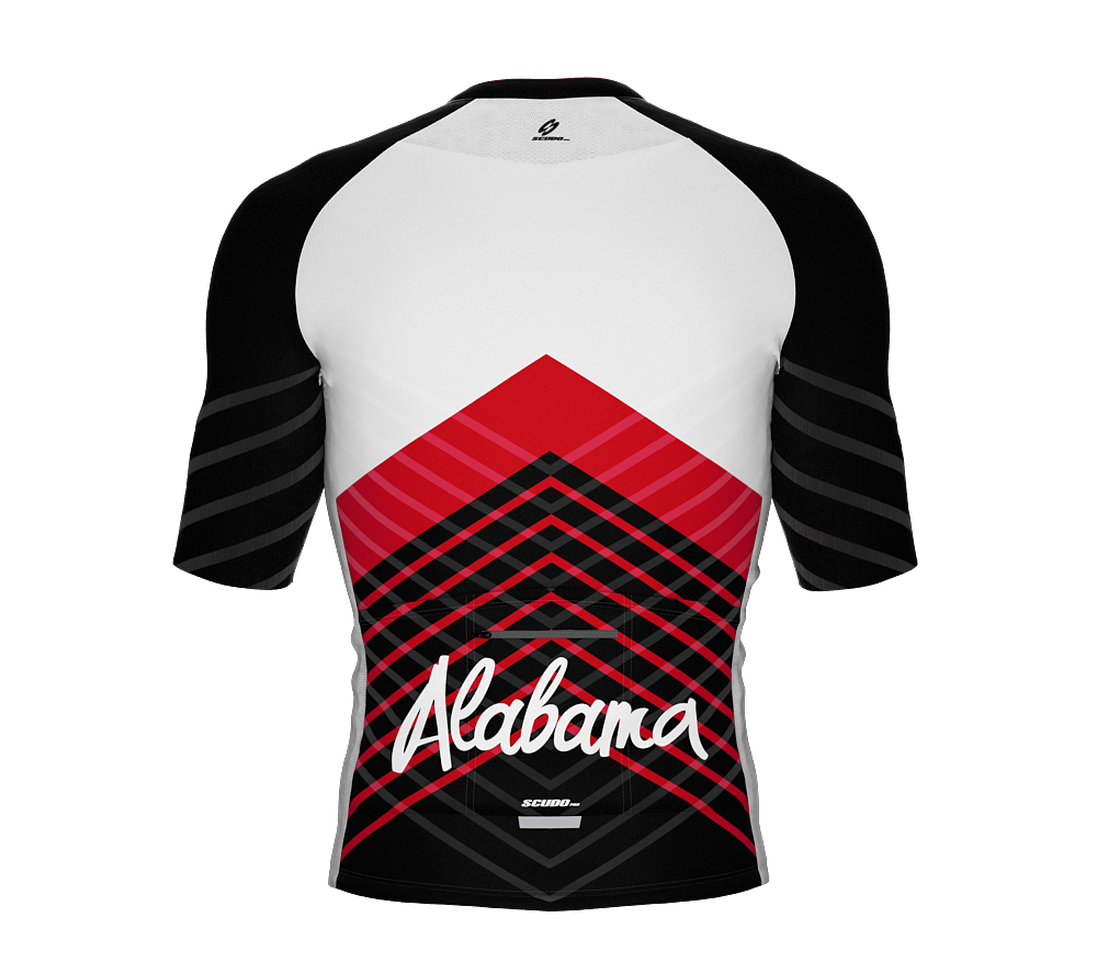 ScudoPro Pro-Elite Short Sleeve Cycling Jersey Alabama USA State Icon landmark symbol identity  | Men and Women