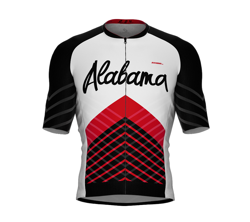 ScudoPro Pro-Elite Short Sleeve Cycling Jersey Alabama USA State Icon landmark symbol identity  | Men and Women