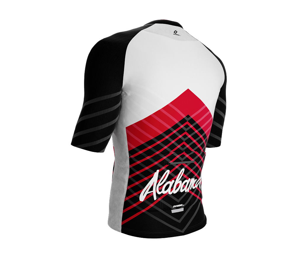 ScudoPro Pro-Elite Short Sleeve Cycling Jersey Alabama USA State Icon landmark symbol identity  | Men and Women