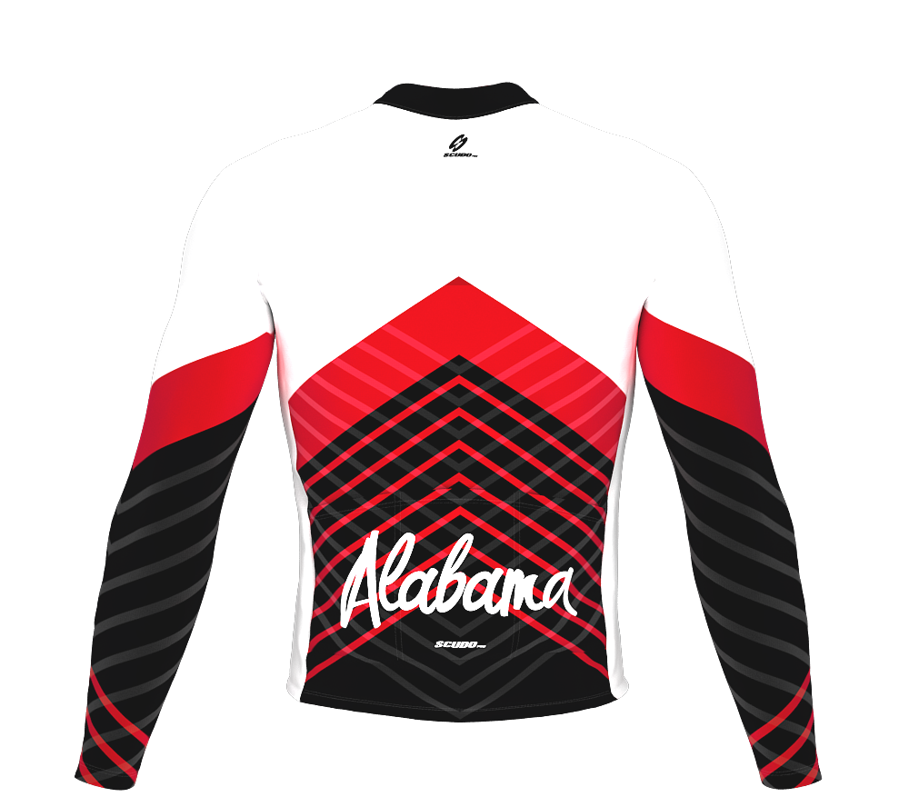 ScudoPro Pro Thermal Long Sleeve Cycling Jersey Alabama USA state Icon landmark identity  | Men and Women