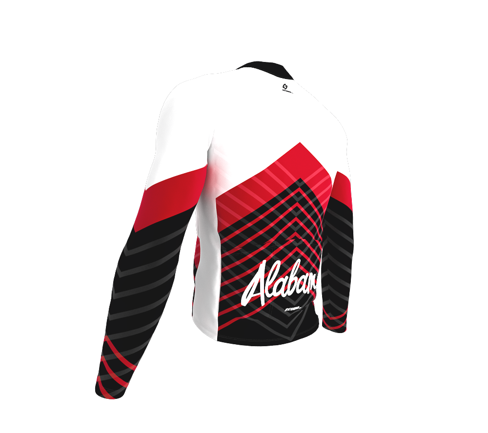 ScudoPro Pro Thermal Long Sleeve Cycling Jersey Alabama USA state Icon landmark identity  | Men and Women