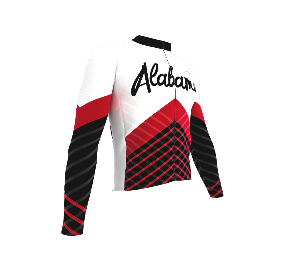 ScudoPro Pro Thermal Long Sleeve Cycling Jersey Alabama USA state Icon landmark identity  | Men and Women