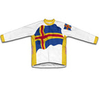 Aland Islands Flag Cycling Jersey for Men and Women