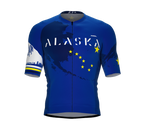 ScudoPro Pro-Elite Short Sleeve Cycling Jersey Alaska USA State Icon landmark symbol identity  | Men and Women