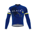 ScudoPro Pro Thermal Long Sleeve Cycling Jersey Alaska USA state Icon landmark identity  | Men and Women
