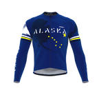 ScudoPro Pro Thermal Long Sleeve Cycling Jersey Alaska USA state Icon landmark identity  | Men and Women