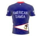 American Samoa  Full Zipper Bike Short Sleeve Cycling Jersey