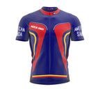 American Samoa  Full Zipper Bike Short Sleeve Cycling Jersey