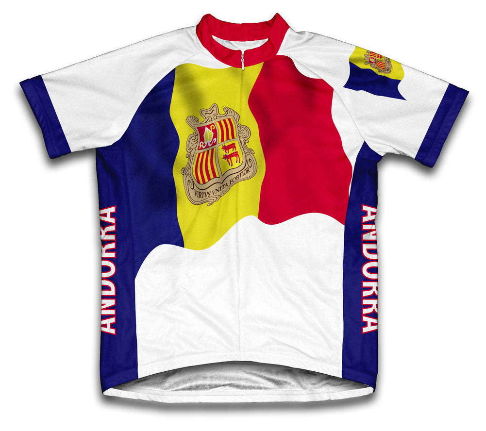 Andorra Flag Cycling Jersey for Men and Women