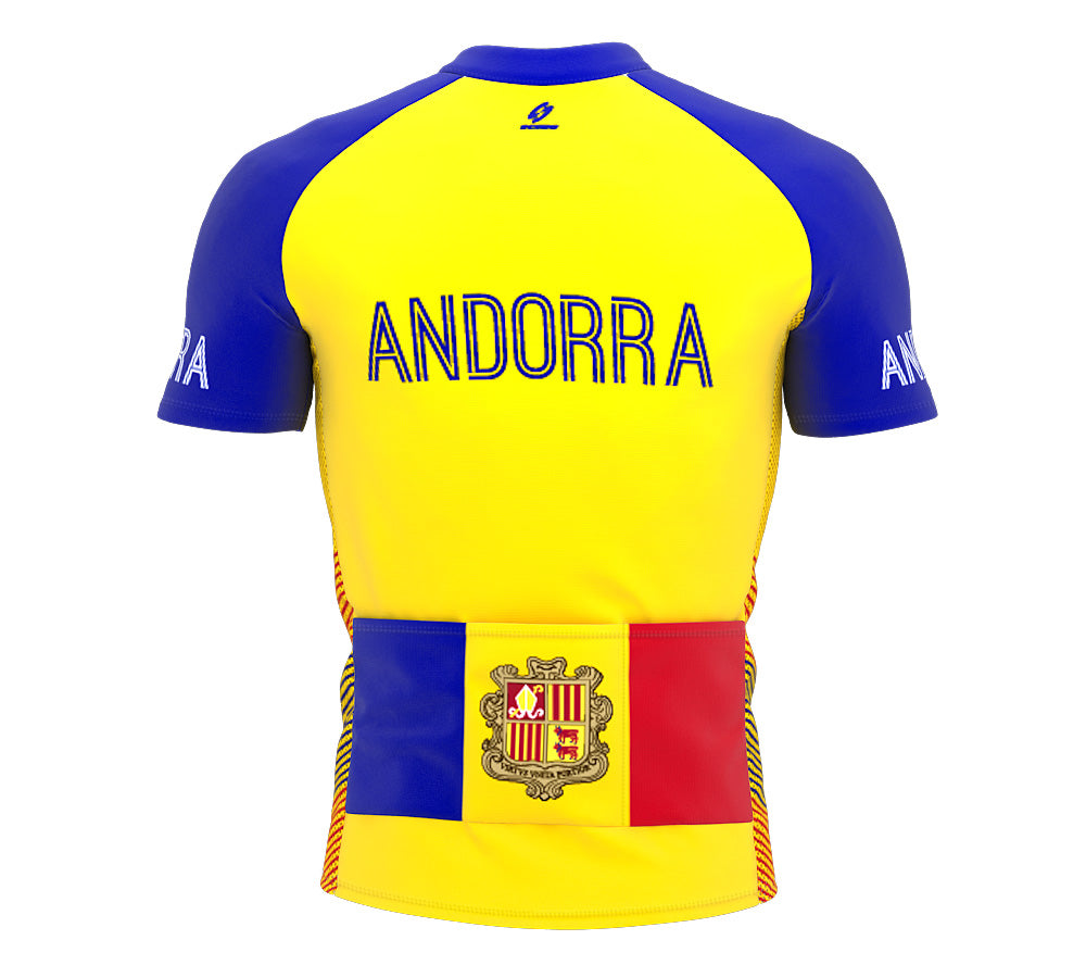 Andorra  Full Zipper Bike Short Sleeve Cycling Jersey