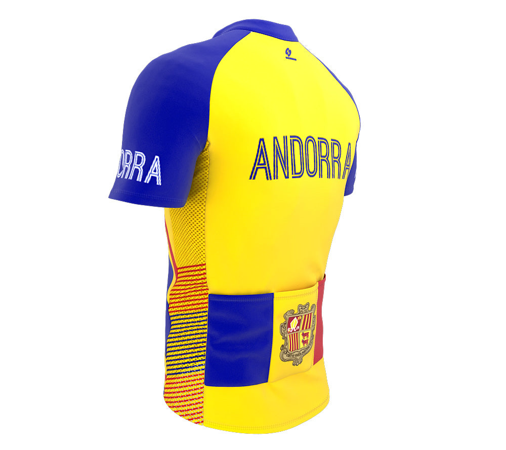 Andorra  Full Zipper Bike Short Sleeve Cycling Jersey
