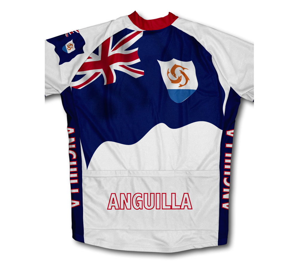 Anguilla Flag Cycling Jersey for Men and Women