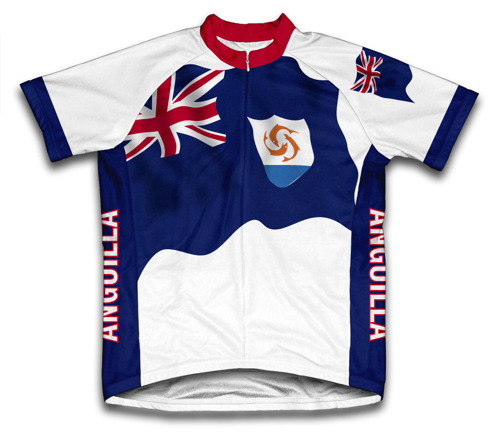 Anguilla Flag Cycling Jersey for Men and Women