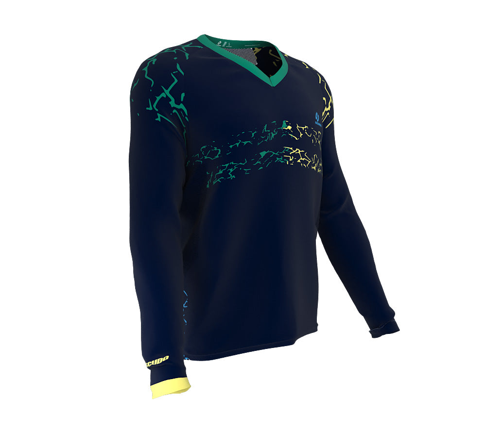 Aqua Scudopro Cycling MTB BMX Jersey Long Sleeve for Men and Woman