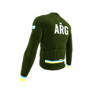 ScudoPro Pro Thermal Long Sleeve Cycling Jersey Country CODE Argentina Green | Men and Women