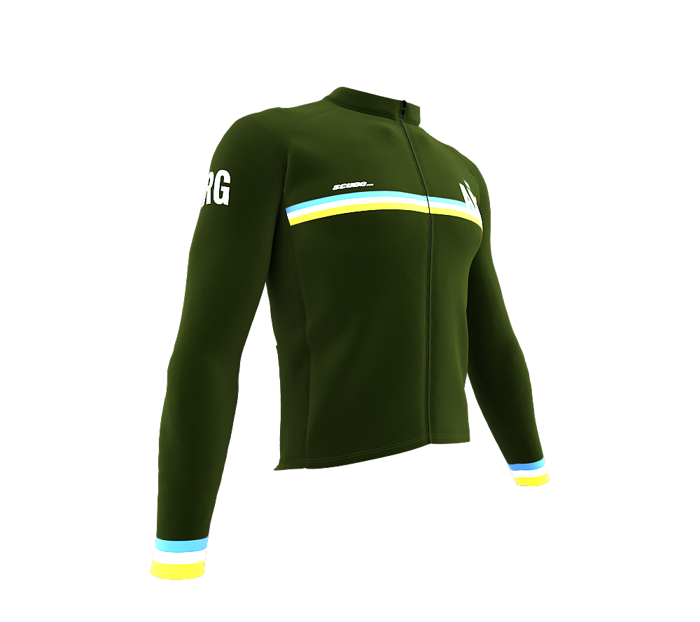 ScudoPro Pro Thermal Long Sleeve Cycling Jersey Country CODE Argentina Green | Men and Women
