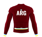 ScudoPro Pro Thermal Long Sleeve Cycling Jersey Country CODE Argentina Vine | Men and Women