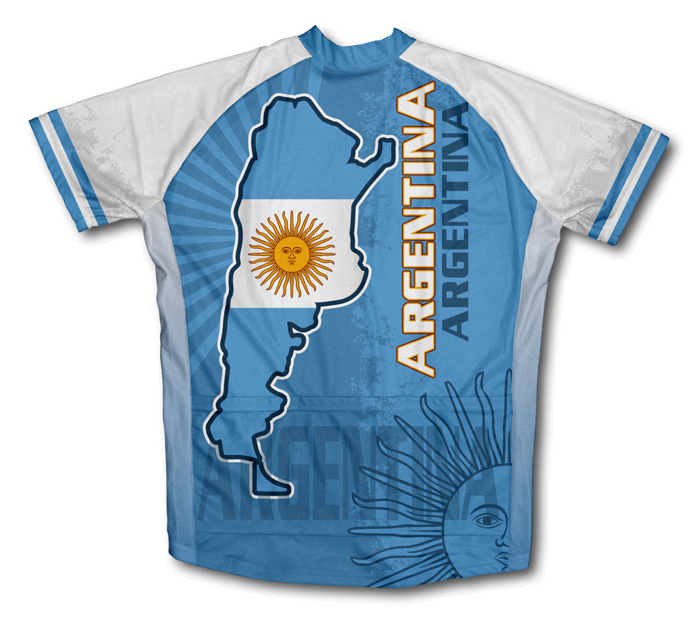 Argentina Short Sleeve Cycling Jersey for Men and Women
