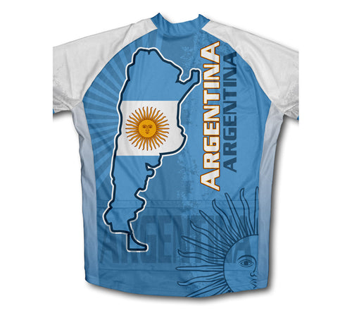 Argentina Flag Winter Thermal Cycling Jersey