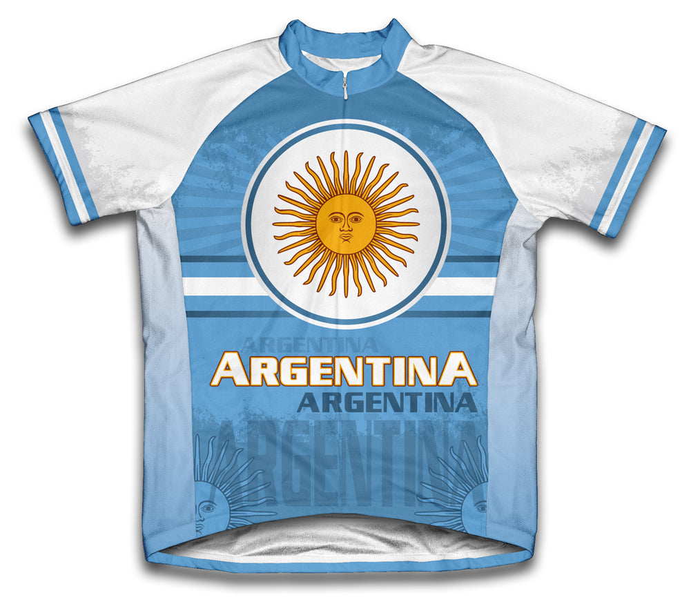 Argentina Short Sleeve Cycling Jersey for Men and Women