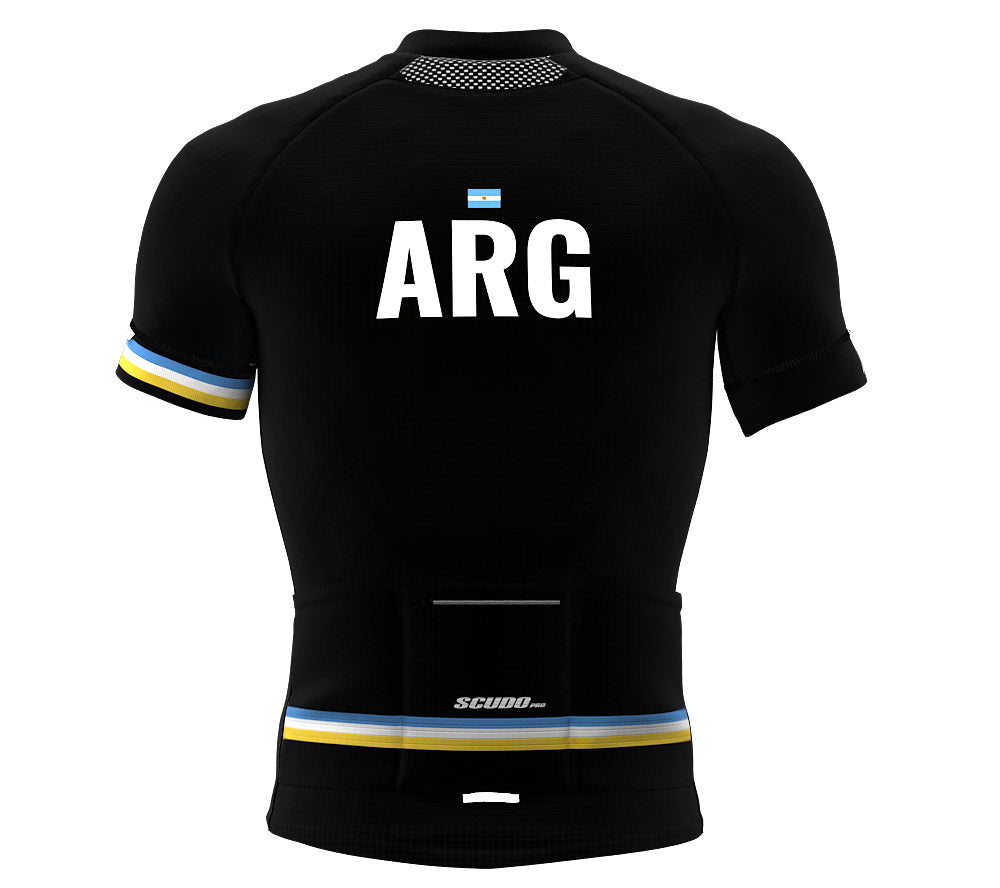 Argentina Black CODE Short Sleeve Cycling PRO Jersey for Men and Women