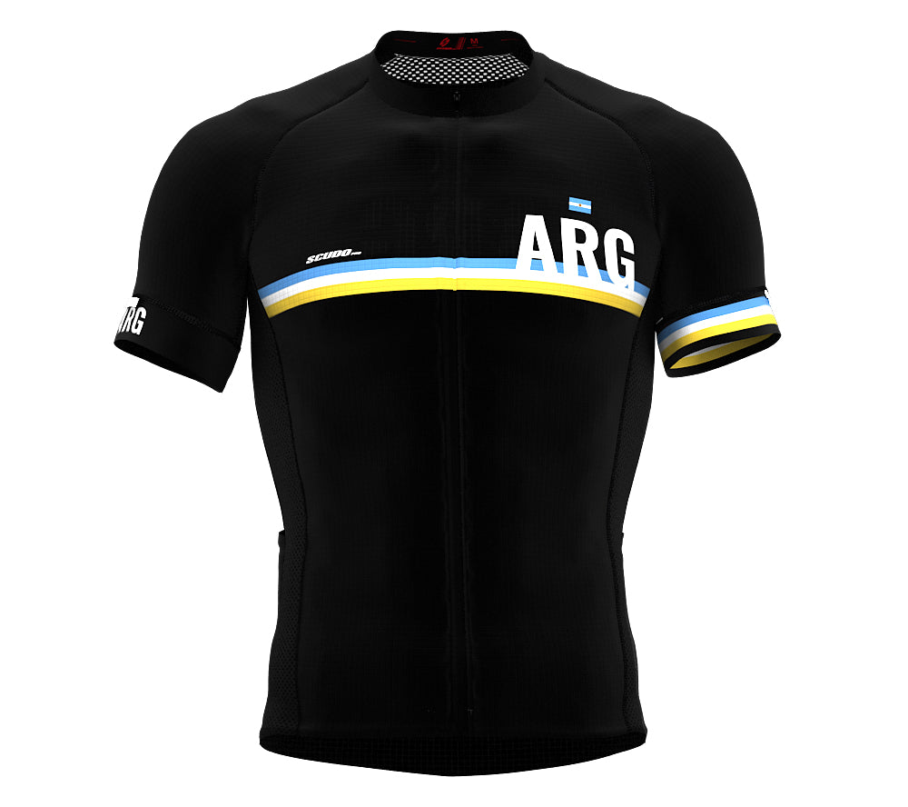 Argentina Black CODE Short Sleeve Cycling PRO Jersey for Men and WomenArgentina Black CODE Short Sleeve Cycling PRO Jersey for Men and Women