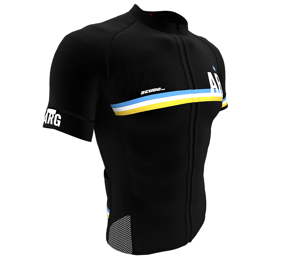 Argentina Black CODE Short Sleeve Cycling PRO Jersey for Men and Women