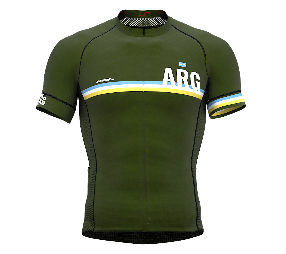 Argentina Green CODE Short Sleeve Cycling PRO Jersey for Men and WomenArgentina Green CODE Short Sleeve Cycling PRO Jersey for Men and Women