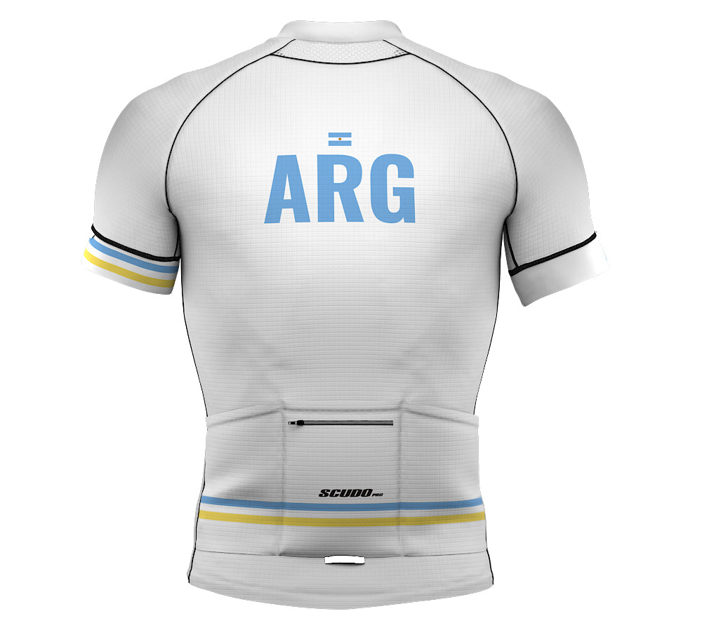 Argentina White CODE Short Sleeve Cycling PRO Jersey for Men and Women