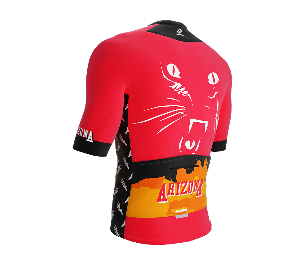 ScudoPro Pro-Elite Short Sleeve Cycling Jersey Arizona USA State Icon landmark symbol identity  | Men and Women