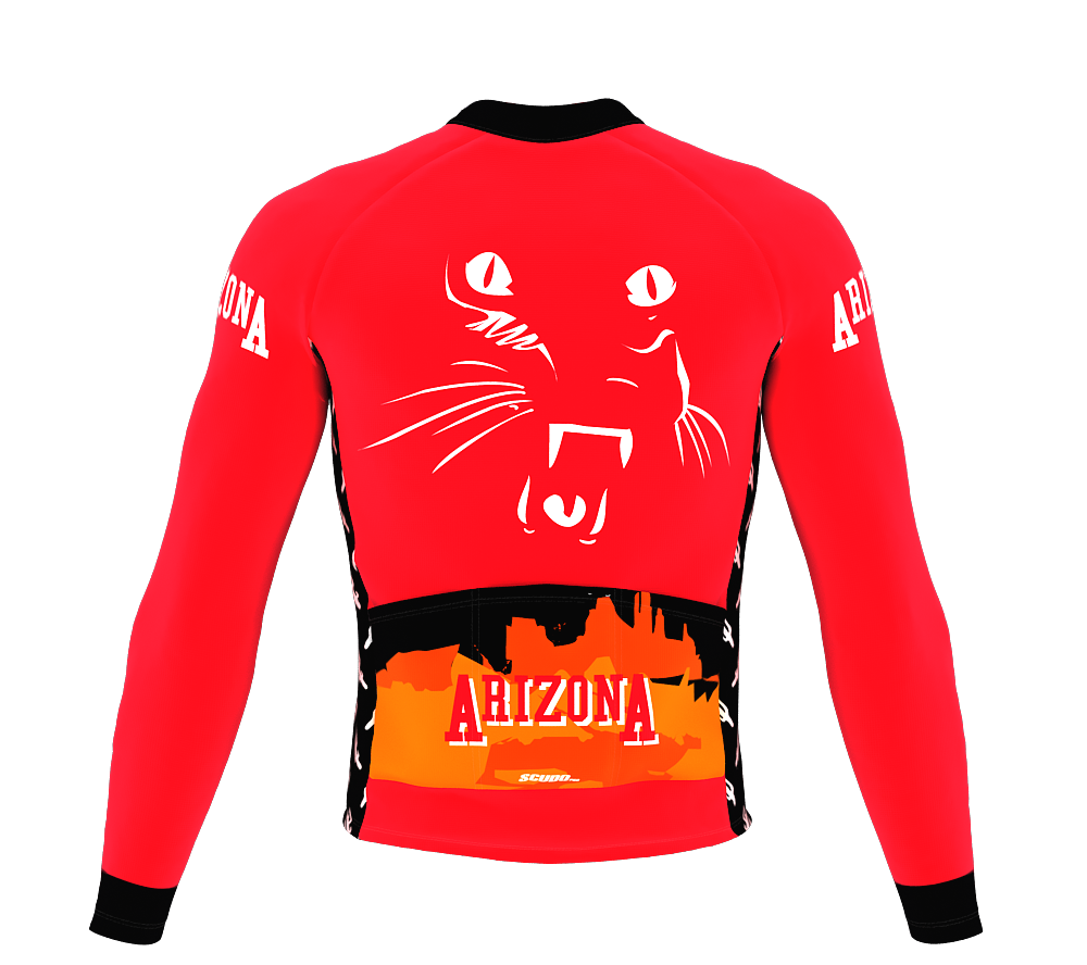 ScudoPro Pro Thermal Long Sleeve Cycling Jersey Arizona USA state Icon landmark identity  | Men and Women