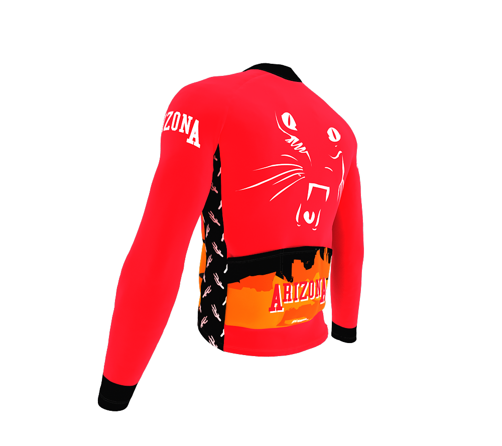 ScudoPro Pro Thermal Long Sleeve Cycling Jersey Arizona USA state Icon landmark identity  | Men and Women